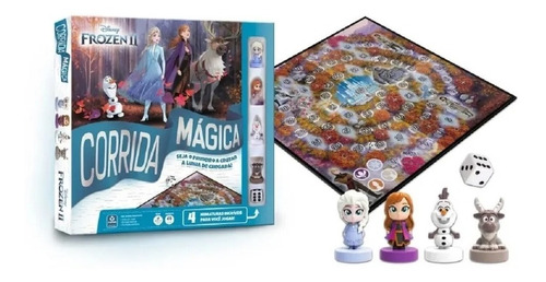 Jogo De Tabuleiro Corrida Mágica Disney Frozen - Copag